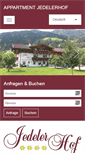 Mobile Screenshot of jedelerhof.at